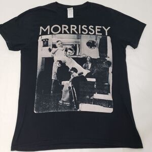 Gildan Morrissey Barbershop Graphic T-Shirt Men"s Medium Black 100% Cotton